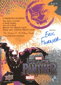 2018 Upper Deck Marvel Black Panther - Sketch Cards #NNO Eric Fournier Back