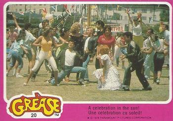 1978 O-Pee-Chee Grease #20 A Celebration in the Sun! Front