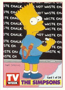 1994 TV Week Series 1 #1 The Simpsons Front