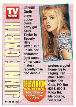 1994 TV Week Series 1 #12 Jennie Garth Back