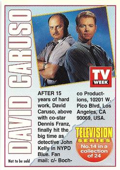 1994 TV Week Series 1 #14 David Caruso Back