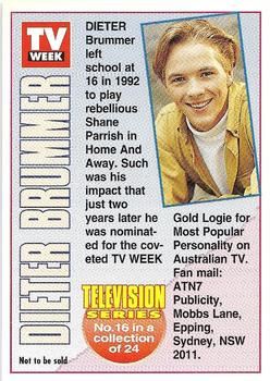 1994 TV Week Series 1 #16 Dieter Brummer Back