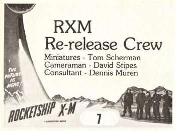 1979 FTCC Rocketship X-M #7 RXM Re-Release Crew Back