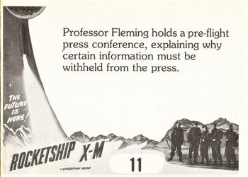 1979 FTCC Rocketship X-M #11 Professor Fleming holds a pre-flight press Back