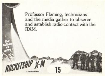 1979 FTCC Rocketship X-M #15 Professor Fleming, technicians and the media Back