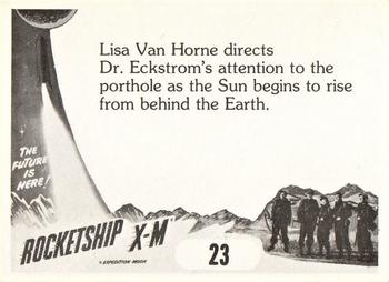 1979 FTCC Rocketship X-M #23 Lisa Van Horne directs Dr. Eckstrom's attention Back