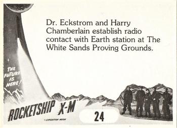 1979 FTCC Rocketship X-M #24 Dr. Eckstrom and Harry Chamberlain establish Back