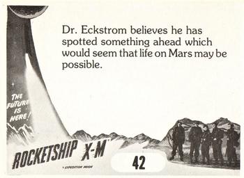 1979 FTCC Rocketship X-M #42 Dr. Eckstrom believes he has spotted something Back