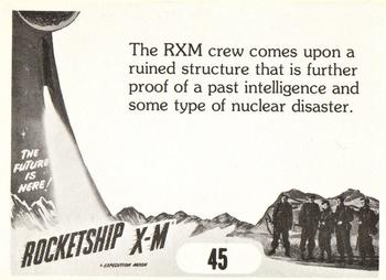 1979 FTCC Rocketship X-M #45 The RXM crew comes upon a ruined structure Back