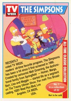 1995 TV Week Series 2 #1 The Simpsons Back