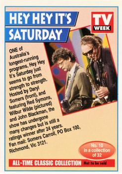 1995 TV Week Series 2 #10 Hey Hey It's Saturday Back