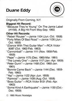 1985 Music Nostalgia Rock Greats Series 4 #178 Duane Eddy Back