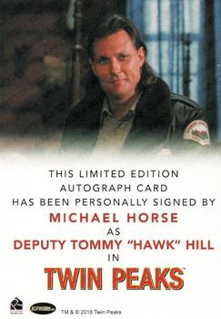 2018 Rittenhouse Twin Peaks - Autographs Classic #NNO Michael Horse Back