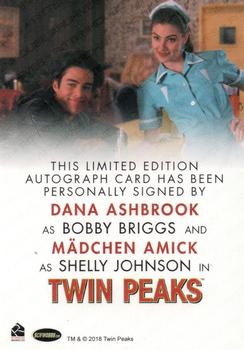 2018 Rittenhouse Twin Peaks - Dual Autographs #NNO Madchen Amick / Dana Ashbrook Back