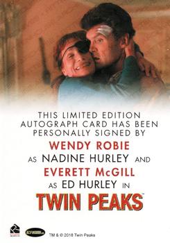 2018 Rittenhouse Twin Peaks - Dual Autographs #NNO Wendy Robie / Everett McGill Back
