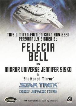 2018 Rittenhouse Star Trek Deep Space Nine Heroes & Villains - Autographs #NNO Felecia Bell Back