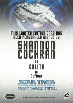 2018 Rittenhouse Star Trek Deep Space Nine Heroes & Villains - Autographs #NNO Shannon Cochran Back