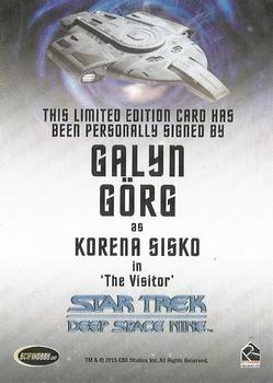 2018 Rittenhouse Star Trek Deep Space Nine Heroes & Villains - Autographs #NNO Galyn Gorg Back