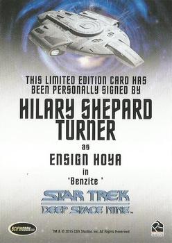 2018 Rittenhouse Star Trek Deep Space Nine Heroes & Villains - Autographs #NNO Hilary Shepard Turner Back
