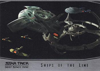 2018 Rittenhouse Star Trek Deep Space Nine Heroes & Villains - Ships of Line #SL30 USS Defiant and Deep Space Nine Front