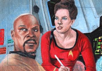 2018 Rittenhouse Star Trek Deep Space Nine Heroes & Villains - Sketch Cards #NNO Bill Crabb Front