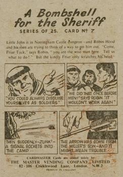 1959 Master Vending A Bombshell for the Sheriff (Robin Hood) #7 Outlaws Rack Their Brains Back