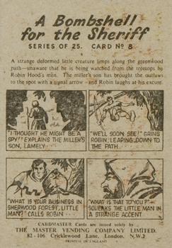 1959 Master Vending A Bombshell for the Sheriff (Robin Hood) #8 The Hunchback of Vendome Back