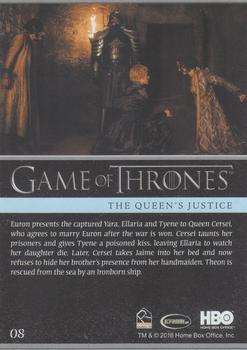 2018 Rittenhouse Game of Thrones Season 7 - Holofoil #08 The Queen's Justice Back