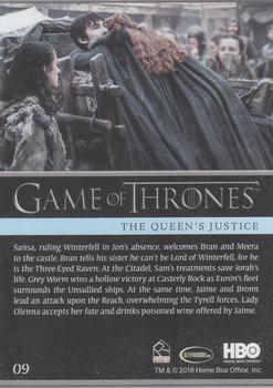 2018 Rittenhouse Game of Thrones Season 7 - Holofoil #09 The Queen's Justice Back