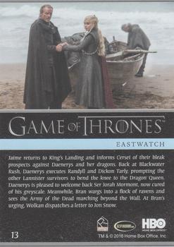 2018 Rittenhouse Game of Thrones Season 7 - Holofoil #13 Eastwatch Back