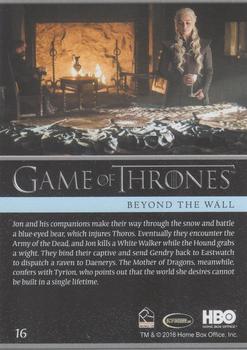 2018 Rittenhouse Game of Thrones Season 7 - Holofoil #16 Beyond the Wall Back