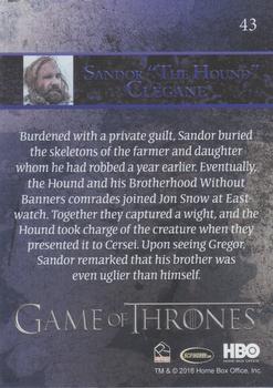2018 Rittenhouse Game of Thrones Season 7 - Holofoil #43 Sandor 