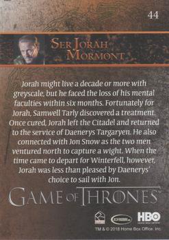 2018 Rittenhouse Game of Thrones Season 7 - Holofoil #44 Ser Jorah Mormont Back