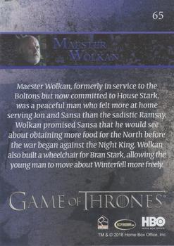 2018 Rittenhouse Game of Thrones Season 7 - Holofoil #65 Maester Wolkan Back