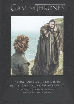 2018 Rittenhouse Game of Thrones Season 7 - Quotable Game of Thrones #Q65 Tyrion Lannister / Samwell Tarly Front