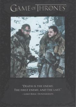 2018 Rittenhouse Game of Thrones Season 7 - Quotable Game of Thrones #Q69 Lord Beric Dondarrion / Sansa Stark Front