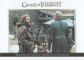 2018 Rittenhouse Game of Thrones Season 7 - Relationships Gold #DL50 Brienne of Tarth / Tormund Giantsbane Front