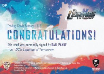 2018 Cryptozoic DC's Legends of Tomorrow Seasons 1 & 2 - Autographs #DP Dan Payne Back