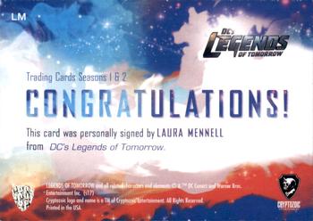 2018 Cryptozoic DC's Legends of Tomorrow Seasons 1 & 2 - Autographs #LM Laura Mennell Back
