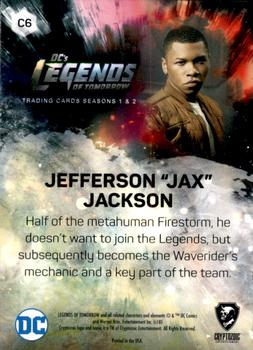 2018 Cryptozoic DC's Legends of Tomorrow Seasons 1 & 2 - Characters #C6 Jefferson Jackson Back
