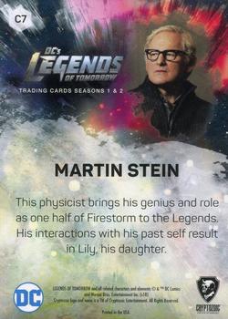 2018 Cryptozoic DC's Legends of Tomorrow Seasons 1 & 2 - Characters Rip Hunter Deco Foil #C7 Martin Stein Back