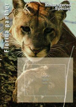 1996 USPS Endangered Species Souvenir Stamp Saver Cards #NNO Florida Panther Front