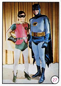 1966 O-Pee-Chee Batman Bat Laffs #27 Batman and Robin Front
