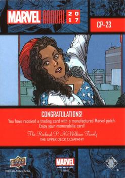 2017 Upper Deck Marvel Annual - Comic Patches #CP-23 America Chavez Back