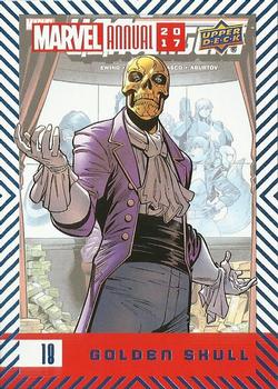 2017 Upper Deck Marvel Annual - Blue Foil #18 Golden Skull Front