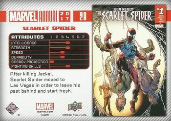 2017 Upper Deck Marvel Annual - Blue Foil #28 Scarlet Spider Back