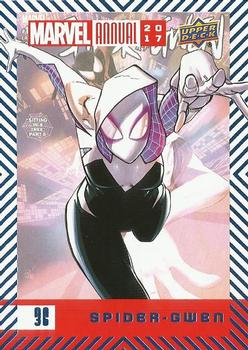 2017 Upper Deck Marvel Annual - Blue Foil #36 Spider-Gwen Front
