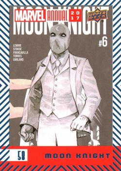 2017 Upper Deck Marvel Annual - Blue Foil #58 Moon Knight Front