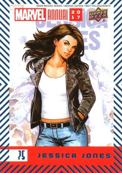 2017 Upper Deck Marvel Annual - Blue Foil #75 Jessica Jones Front