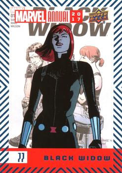 2017 Upper Deck Marvel Annual - Blue Foil #77 Black Widow Front